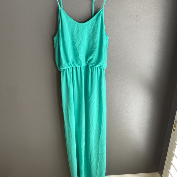 Lush turquoise maxi dress - Picture 1 of 4